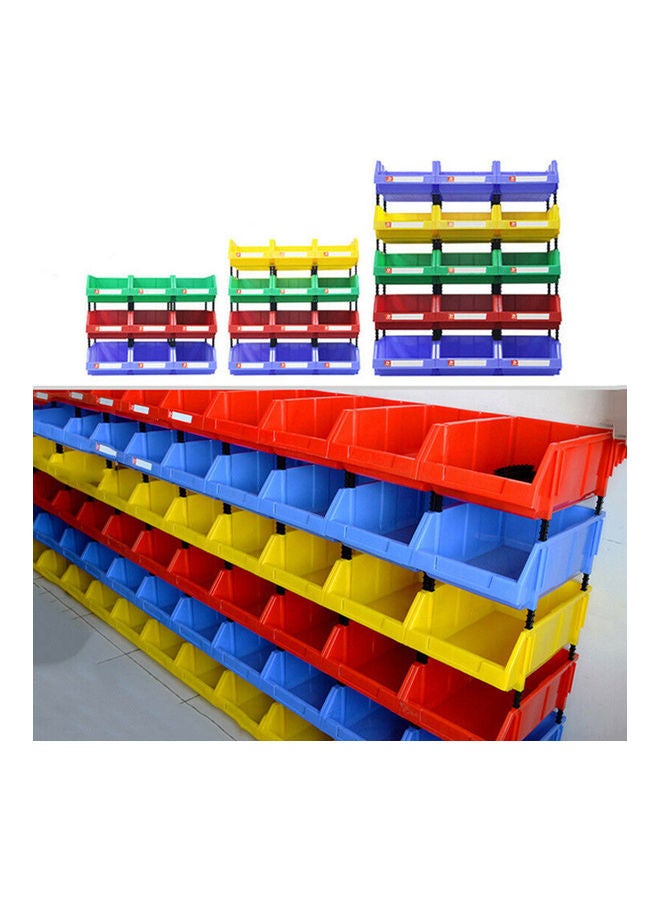 Stackable Plastic Small Parts Container Box Shelf Screw Storage Bin Organizer Random Color 20*10*20cm