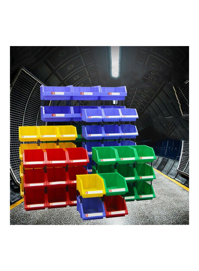 Stackable Plastic Small Parts Container Box Shelf Screw Storage Bin Organizer Random Color 20*10*20cm