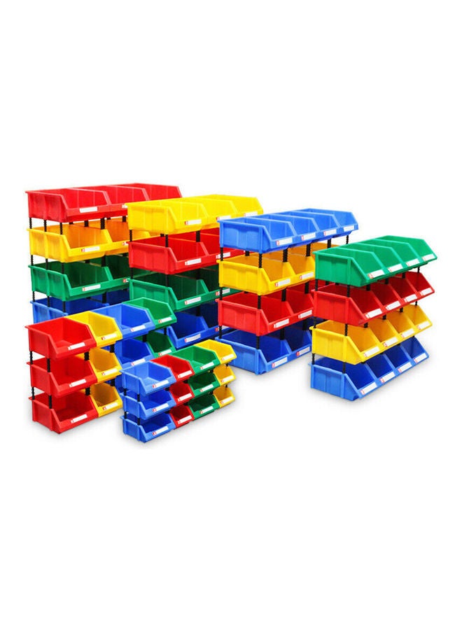 Stackable Plastic Small Parts Container Box Shelf Screw Storage Bin Organizer Random Color 20*10*20cm