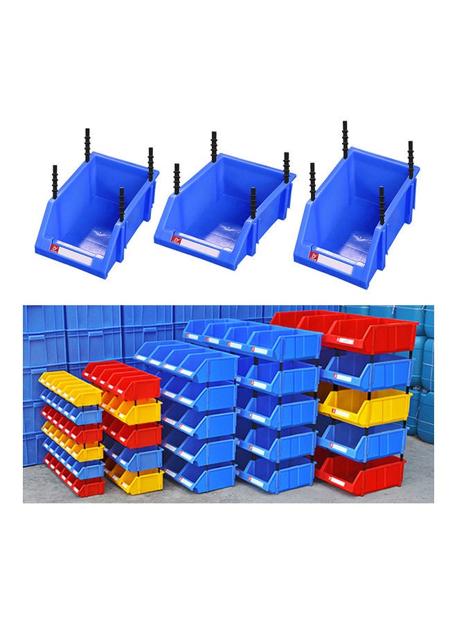 Stackable Plastic Small Parts Container Box Shelf Screw Storage Bin Organizer Random Color 20*10*20cm - Image 2