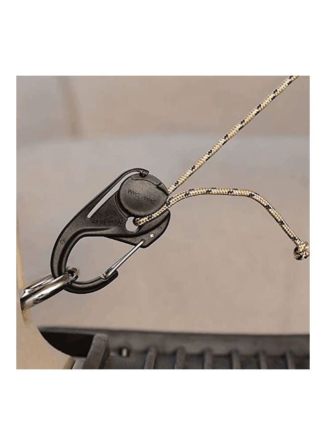 قطعتان لتثبيت وشد الأحبال بإحكام مثالي لأنشطة التخييم أسود 20*10*20سم - Image 3