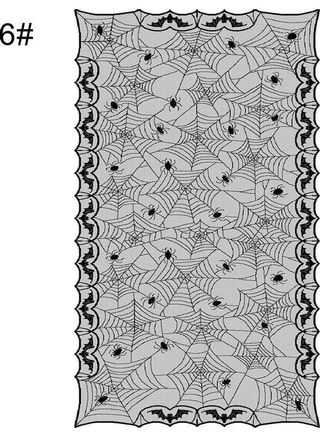شبكة عنكبوت من الدانتيل للهالوين أسود/ أبيض 20 x 10 x 20سم - Image 1