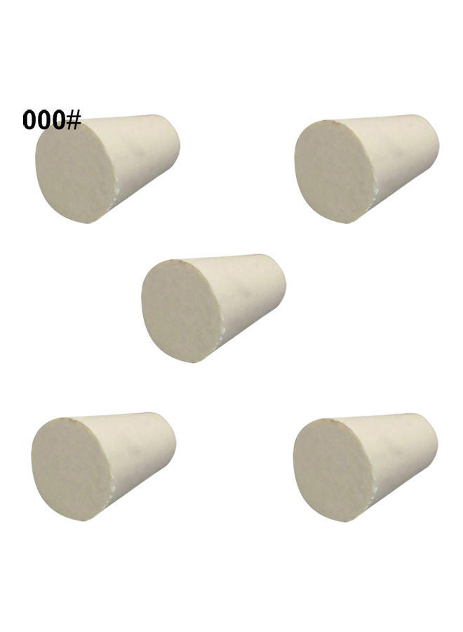Generic - 5Pcs Solid Rubber Stoppers Plug Bungs Laboratory Bottle Tube Sealed Lid Corks Grey 20*10*20cm - Image 1