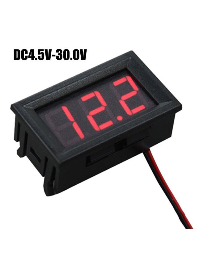Mini 0.56 inch LED Digital DC 4.5V-30V Voltmeter Volt Voltage Panel Meter Tester Red 20*10*20cm - Image 1