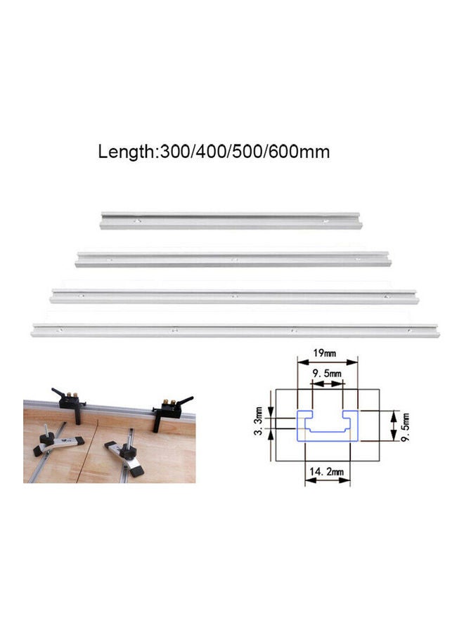 300/400/500/600mm Stainless Steel T-Track Slot Miter Jig for Woodworking Router Silver 20*10*20cm  - Image 2
