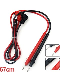 Generic 1 Pair Universal Digital 1000V 10A Needle Tip Multimeter Probe Test Pen Lead Red + Black 20*10*20cm  - Image 1