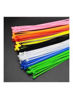 Generic 100Pcs 150mm Durable Self-Locking Fireproof Nylon Cable Ties Binding Wrap Straps Blue 20*10*20cm  - Image 2