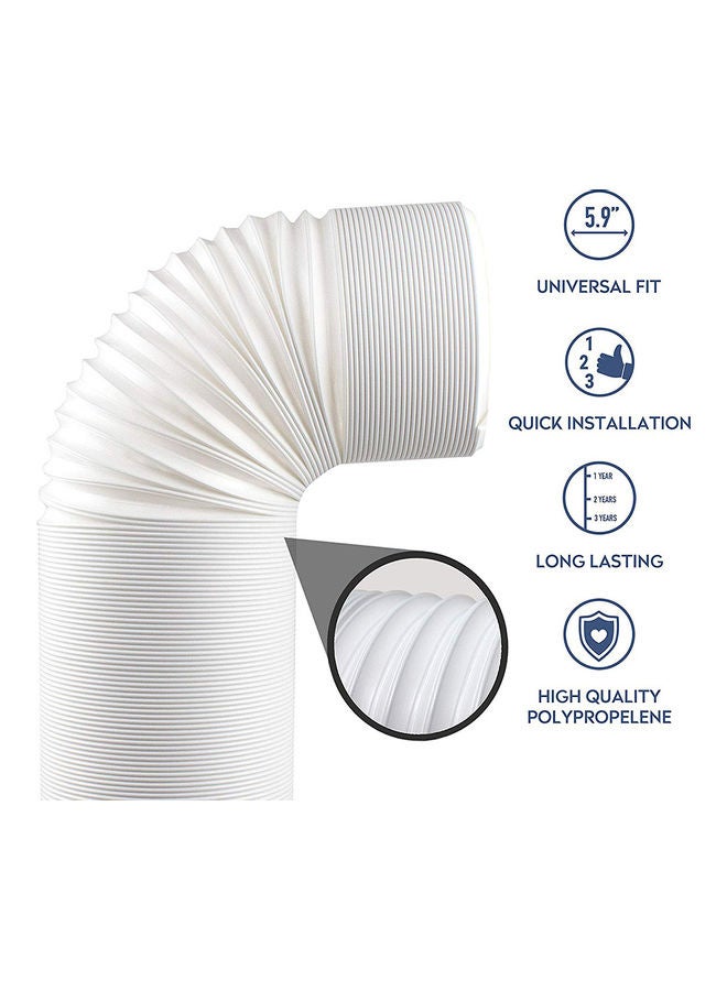 Universal Portable Air Conditioner Exhaust Hose 5.9inch Diameter Duct Dryer 2# 20*10*20cm  - Image 3