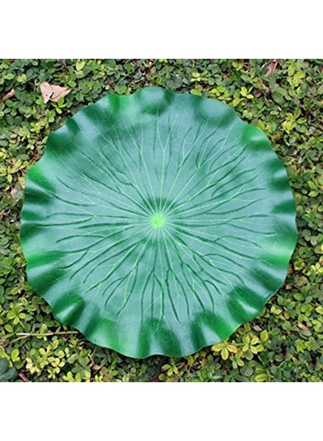 2-Piece Artificial Floating Lotus Leaves Green 28cm  - Image 2