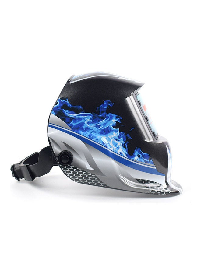 Rechargeable Big View Solar Welding Helmet Auto Darkening Welder Goggles Mask Black + Blue 20*10*20cm - Image 5