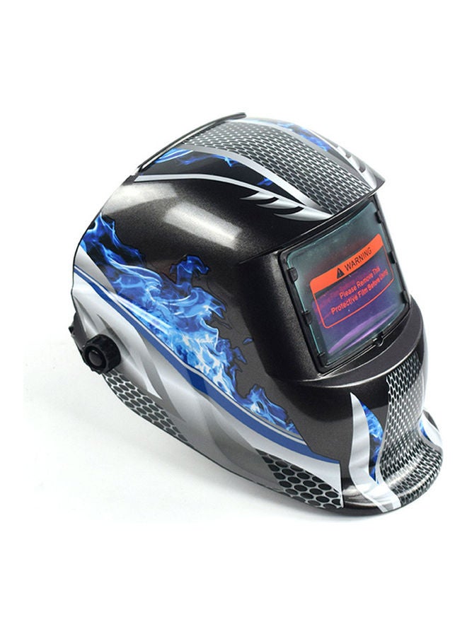 Rechargeable Big View Solar Welding Helmet Auto Darkening Welder Goggles Mask Black + Blue 20*10*20cm - Image 4
