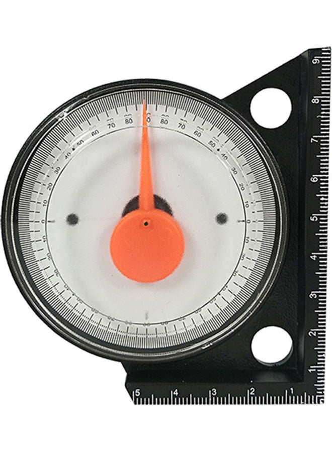 Tile Brickwork Bevel Artifact Protractor Inclinometer Angle Gauge Level Scale Black 20*10*20cm  - Image 1