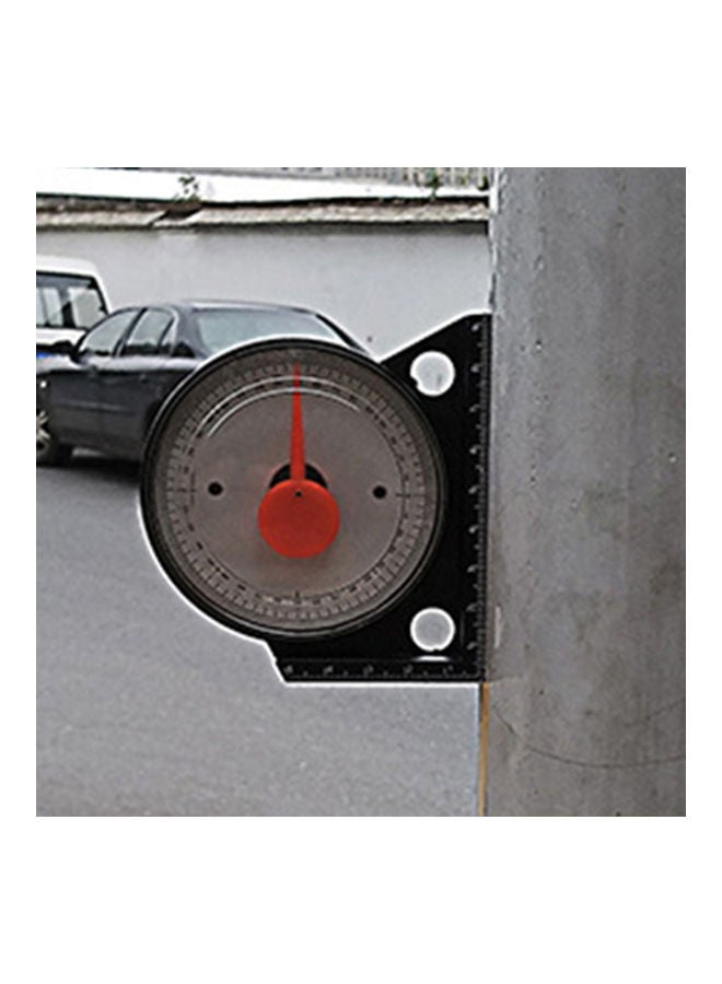 Tile Brickwork Bevel Artifact Protractor Inclinometer Angle Gauge Level Scale Black 20*10*20cm  - Image 4