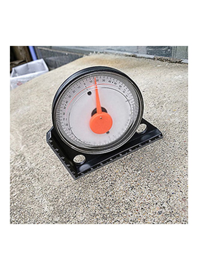Tile Brickwork Bevel Artifact Protractor Inclinometer Angle Gauge Level Scale Black 20*10*20cm  - Image 5