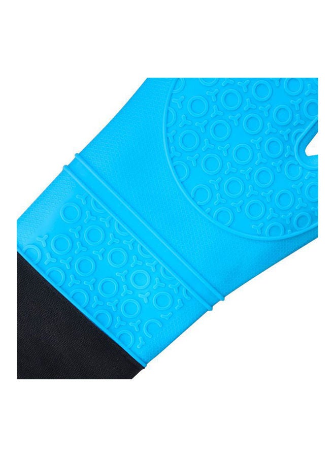 Insulation Gloves With Quilted Cotton Lining Professional Heat Resistant Cooking Pot Holders black 17*17*17cm - Image 3