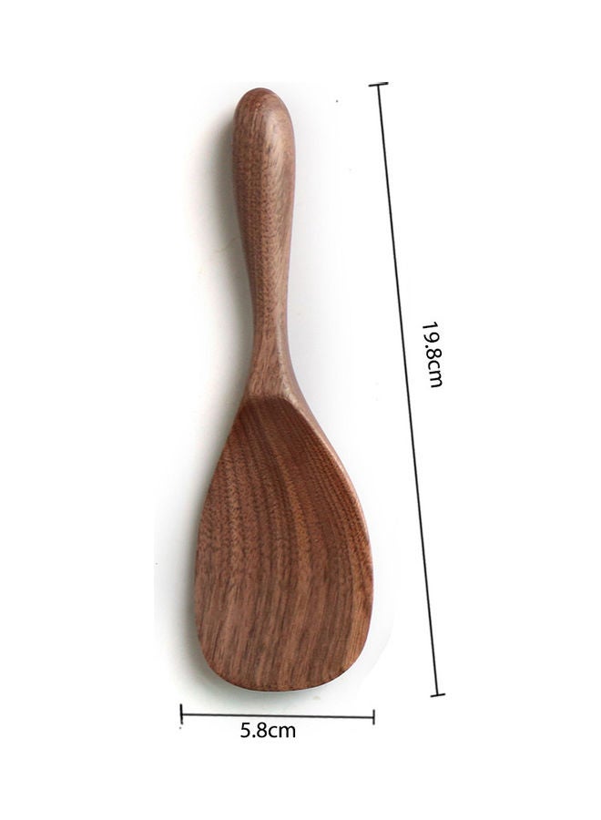 ملعقة مائدة خشبية من خشب الجوز الأسود بني 20*20*20سم - Image 1