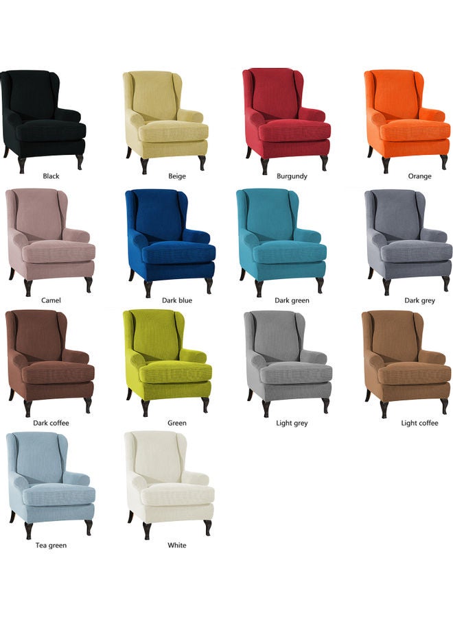 Generic - Sofa Covers Wing Chair Elastic Fabric Stretch Couch Slipcover Polyester Spandex Furniture Protector (Dark green) Dark green 28.00*6.00*28.00cm - Image 1