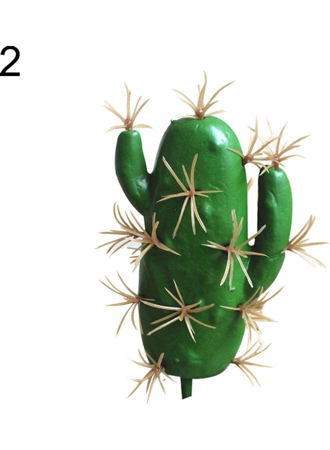 نبات صبار صناعي أخضر 20 x 10 x 20سم - Image 1