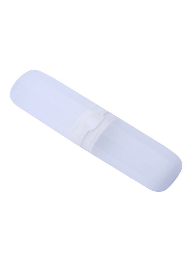 Portable Travel Toothbrush Toothpaste Storage Box Case Cutlery Pencil Container Transparent Color 20*10*20cm - Image 1