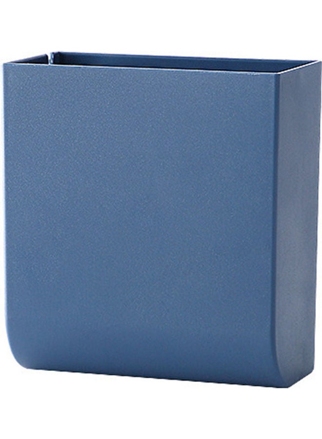 Wall Hanging Storage Box Multifunction Remote Control Storage Case Mobile Phone Plug Holder Stand Container blue 10*10*10cm - Image 1