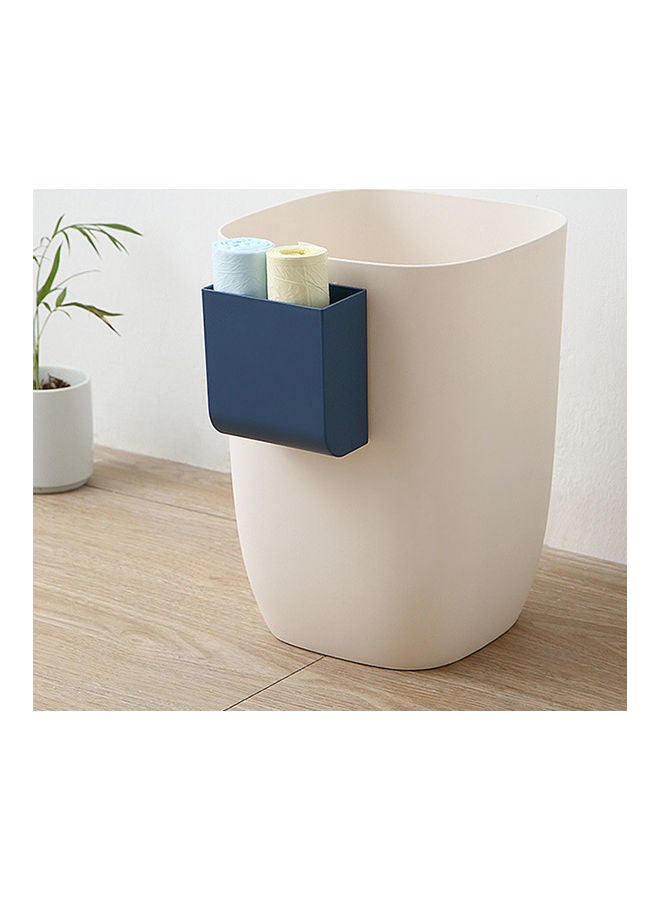 Wall Hanging Storage Box Multifunction Remote Control Storage Case Mobile Phone Plug Holder Stand Container white 10*10*10cm - Image 4