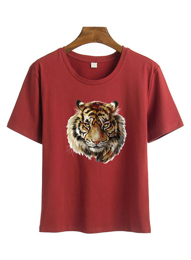 Tiger Head Patch Heat Transfer Sticker Iron-on Appliques DIY Clothes Decor multicolor 20*10*20cm - Image 4