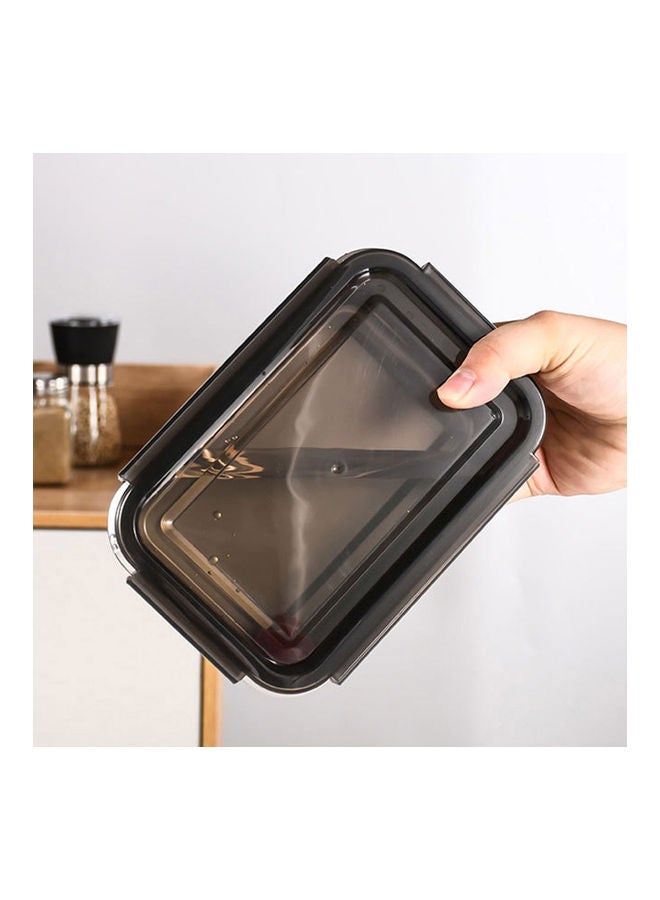 Fresh Keeping Box 316 Stainless Steel Crisper Super Large Capacity Refrigerator Special Frozen Storage Fruit Bento Box Volume:316 square 1500ml silver 17*17*17cm  - Image 5