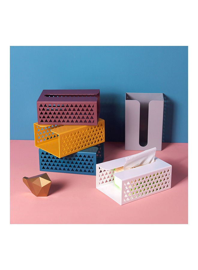 Generic - Wall-mounted Paper Towel Holder Toilet Tissue Box Paper Storage Organizer white 20*20*20cm - Image 1