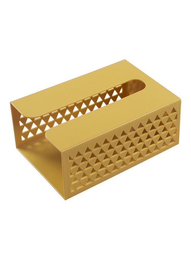 Wall-mounted Paper Towel Holder Toilet Tissue Box Paper Storage Organizer turmeric 20*20*20cm  - Image 1