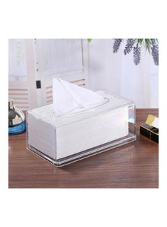 Generic Tissue Box Napkin Holder Living Room Home Organizer Paper Dispenser Transparent 20*10*20cm  - Image 2