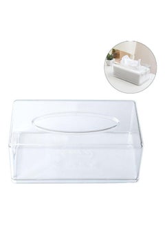 Generic Tissue Box Napkin Holder Living Room Home Organizer Paper Dispenser Transparent 20*10*20cm  - Image 3