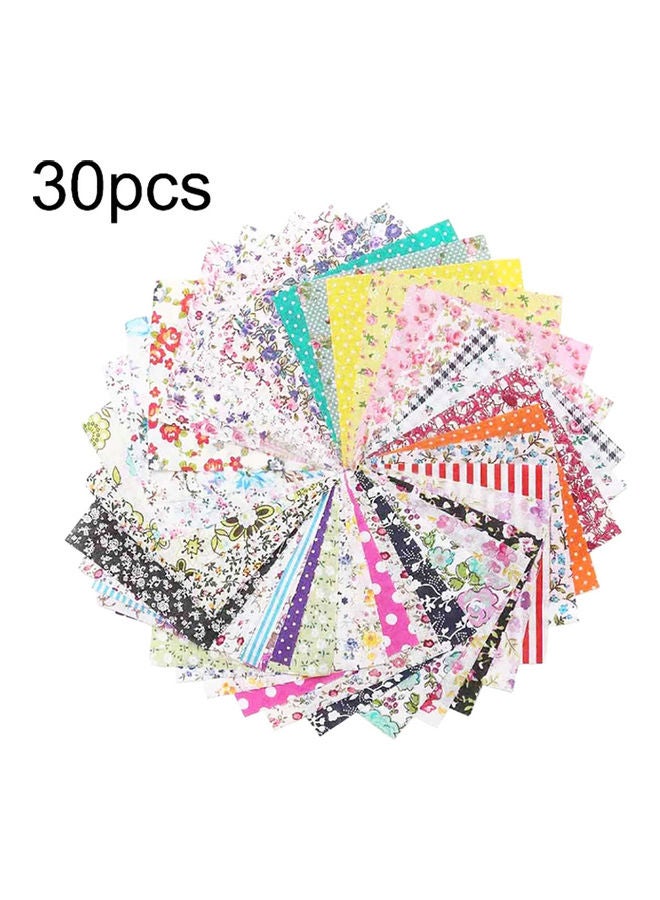 30Pcs 10x10cm Patchwork DIY Crafts Floral Pattern Sewing Cotton Fabric Cloth Random Color 20*10*20cm - Image 1