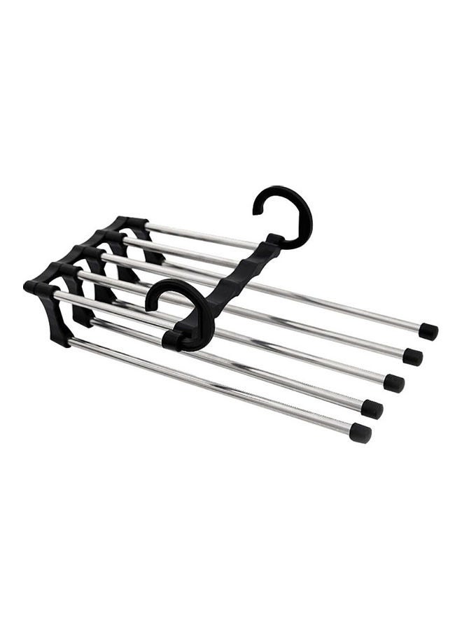 Multi-Layer Clothes Pants Hangers Wardrobe Jeans Stainless Steel Storage Rack Black 20*10*20cm  - Image 1