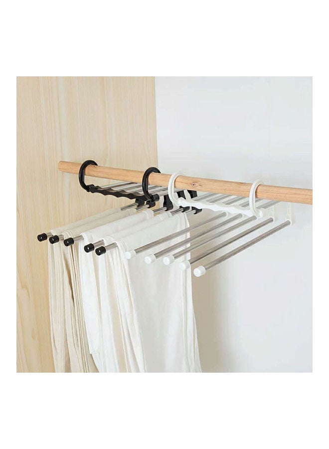 Multi-Layer Clothes Pants Hangers Wardrobe Jeans Stainless Steel Storage Rack White 20*10*20cm  - Image 5