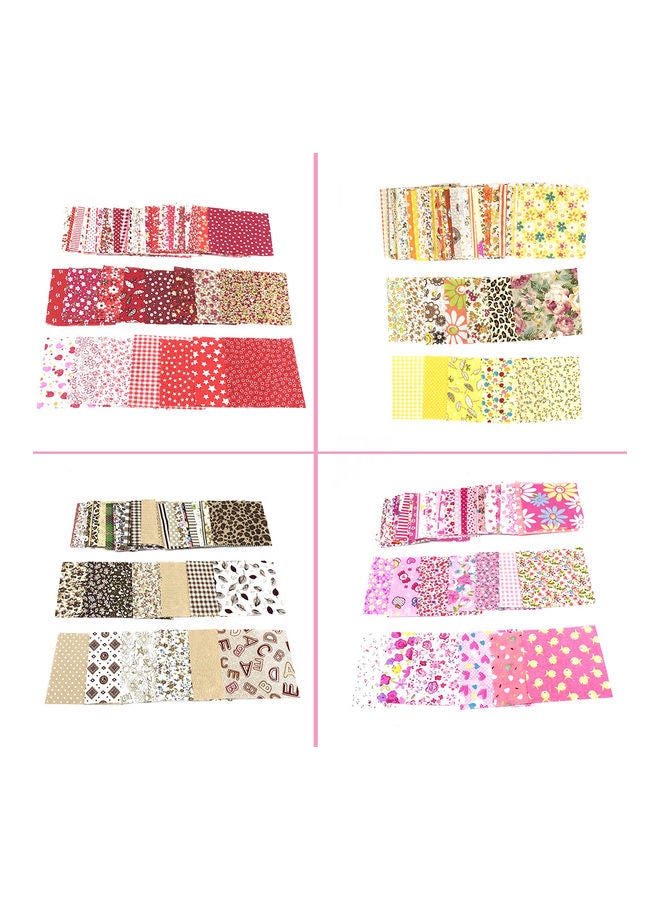 50Pcs 10x10cm Floral Patchwork Cotton Fabric Plain Cloth for DIY Sewing Quilting Pink 20*10*20cm - Image 3