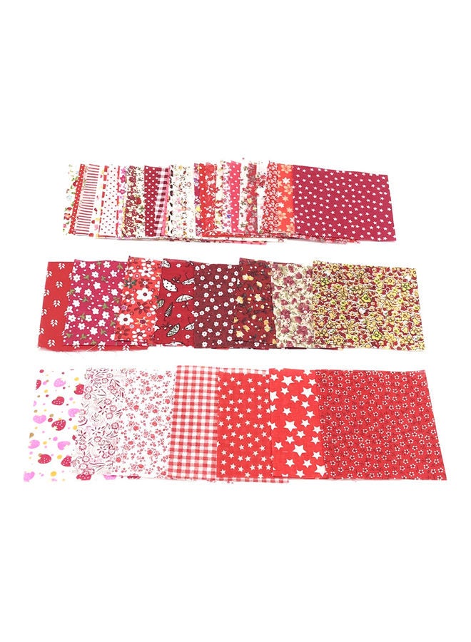 50Pcs 10x10cm Floral Patchwork Cotton Fabric Plain Cloth for DIY Sewing Quilting Pink 20*10*20cm - Image 5
