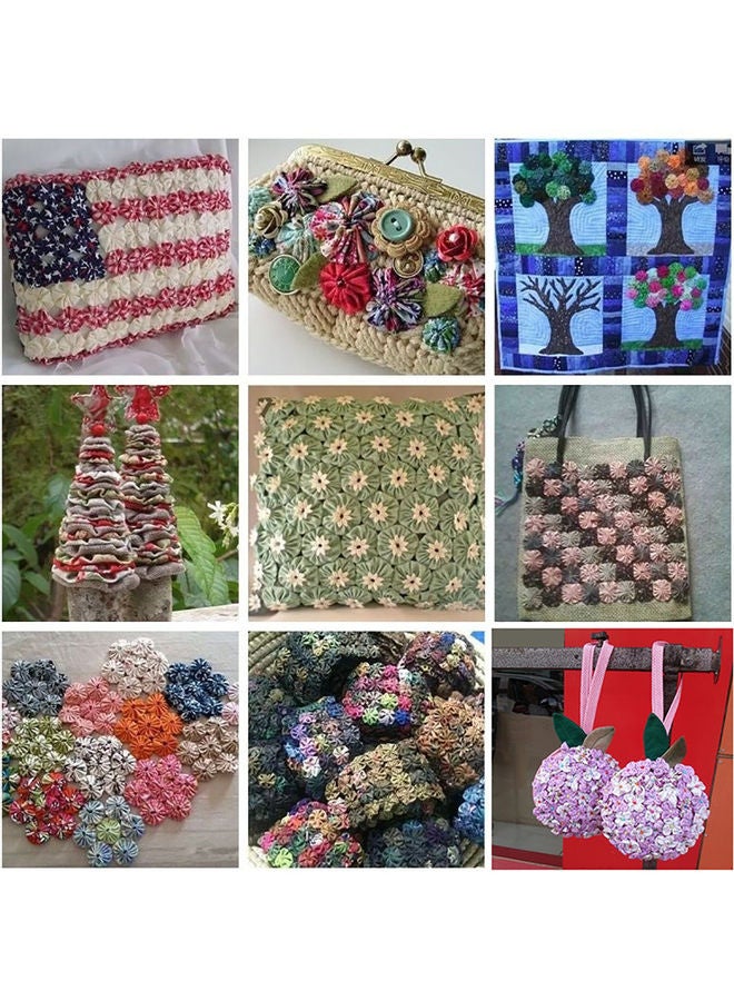 50Pcs 10x10cm Floral Patchwork Cotton Fabric Plain Cloth for DIY Sewing Quilting Pink 20*10*20cm - Image 4