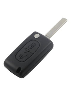 2 Button Flip Key Shell Case For Peugeot 306 407 807 Citroen C3 C4 C6 Berlingo Black 20*10*20cm