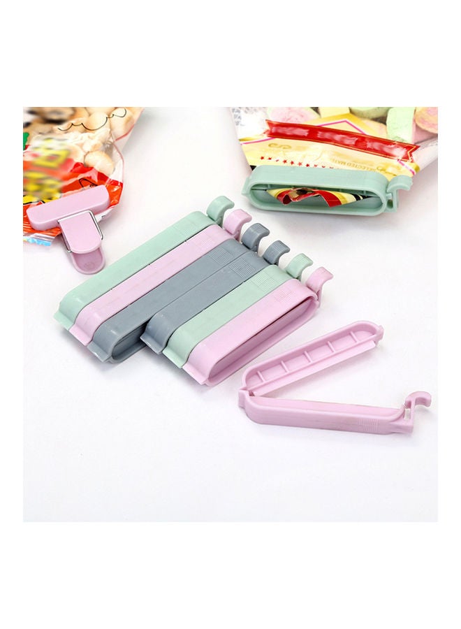 12Pcs Solid Color Food Storage Bag Sealing Clips Sealer Snack Clamp Kitchen Tool Random Color 20*10*20cm - Image 2