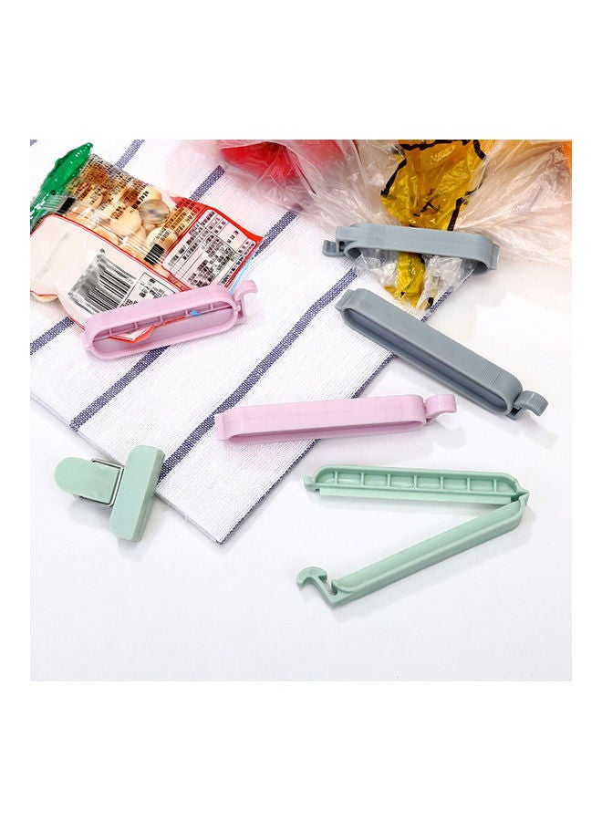 12Pcs Solid Color Food Storage Bag Sealing Clips Sealer Snack Clamp Kitchen Tool Random Color 20*10*20cm - Image 4