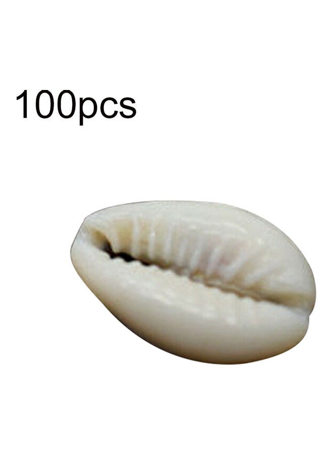 100Pcs Shell Cowry with Gap DIY Bracelet Necklace Anklet Ornament Jewelry Decor multicolor 20*10*20cm  - Image 1