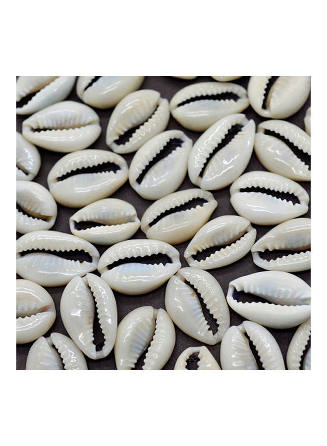 100Pcs Shell Cowry with Gap DIY Bracelet Necklace Anklet Ornament Jewelry Decor multicolor 20*10*20cm  - Image 4