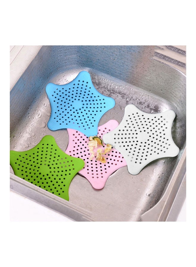 Five-Pointed Star Kitchen Shower Anti-Clogging Floor Drain Filter Sink Strainer Blue 20*10*20cm  - Image 3