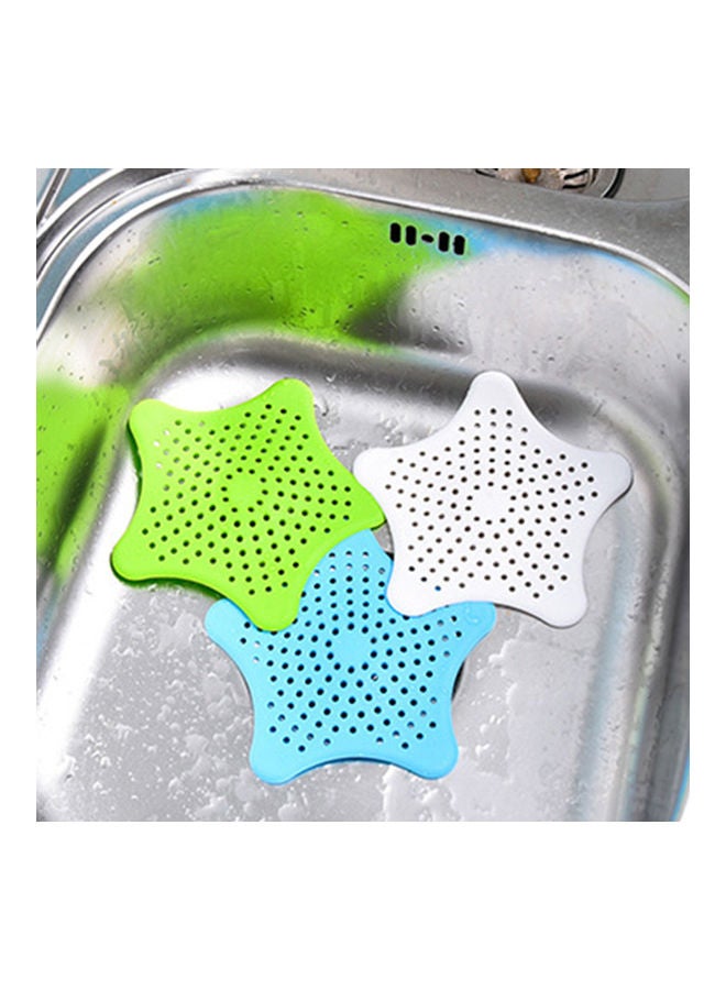 Five-Pointed Star Kitchen Shower Anti-Clogging Floor Drain Filter Sink Strainer Blue 20*10*20cm  - Image 4