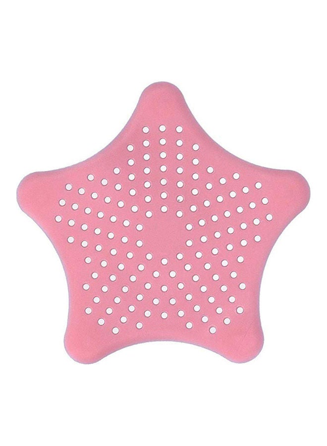 Five-Pointed Star Kitchen Shower Anti-Clogging Floor Drain Filter Sink Strainer Pink 20*10*20cm - Image 1