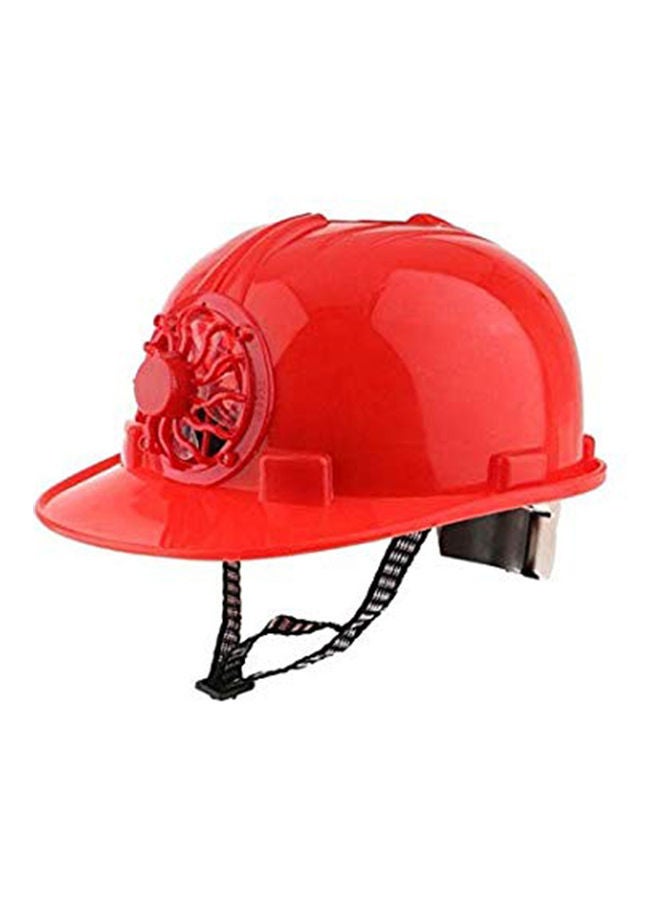 Outdoor Solar Power Cooling Fan Safety Helmet Workplace Protective Cap Hard Hat Yellow 20*10*20cm - Image 4