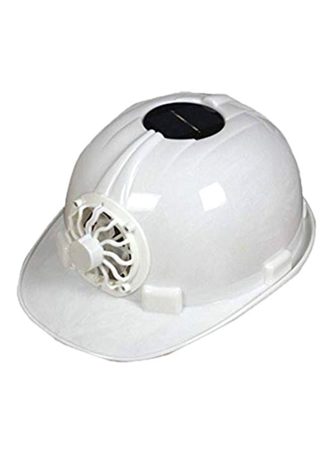 Outdoor Solar Power Cooling Fan Safety Helmet Workplace Protective Cap Hard Hat Yellow 20*10*20cm - Image 5