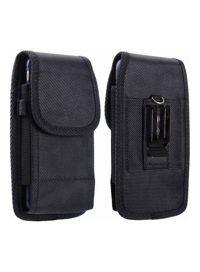 Oxford Cloth Phone Case for iPhone 6 8 7 Plus Vertical Pouch Belt Clip Waist Bag black 20*10*20cm - Image 1