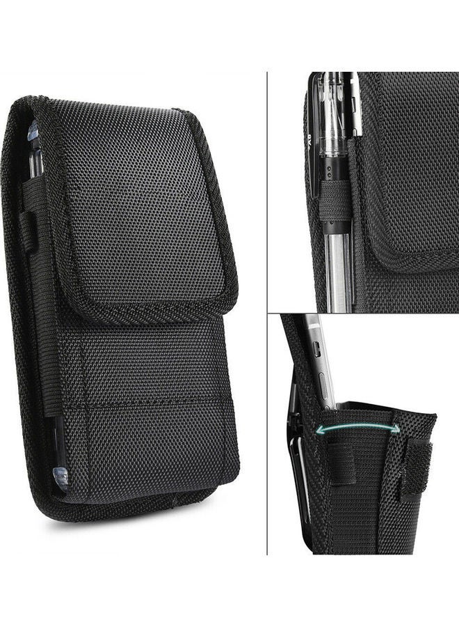 Oxford Cloth Phone Case for iPhone 6 8 7 Plus Vertical Pouch Belt Clip Waist Bag black 20*10*20cm - Image 4