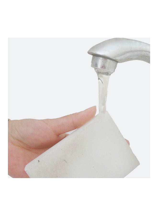 100Pcs Sponge Pad Car Dish Washing Cleaner Kitchen Bathroom Cleaning Tools white 20*10*20cm  - Image 3